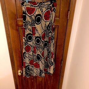Tribal Print Maxi Skirt